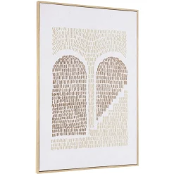 Tableau décor arches broderie coton 63 x 93 cm