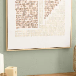 Tableau décor arches broderie coton 63 x 93 cm