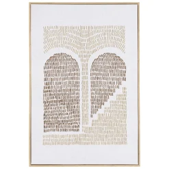 Tableau décor arches broderie coton 63 x 93 cm