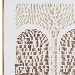 Tableau décor arches broderie coton 63 x 93 cm