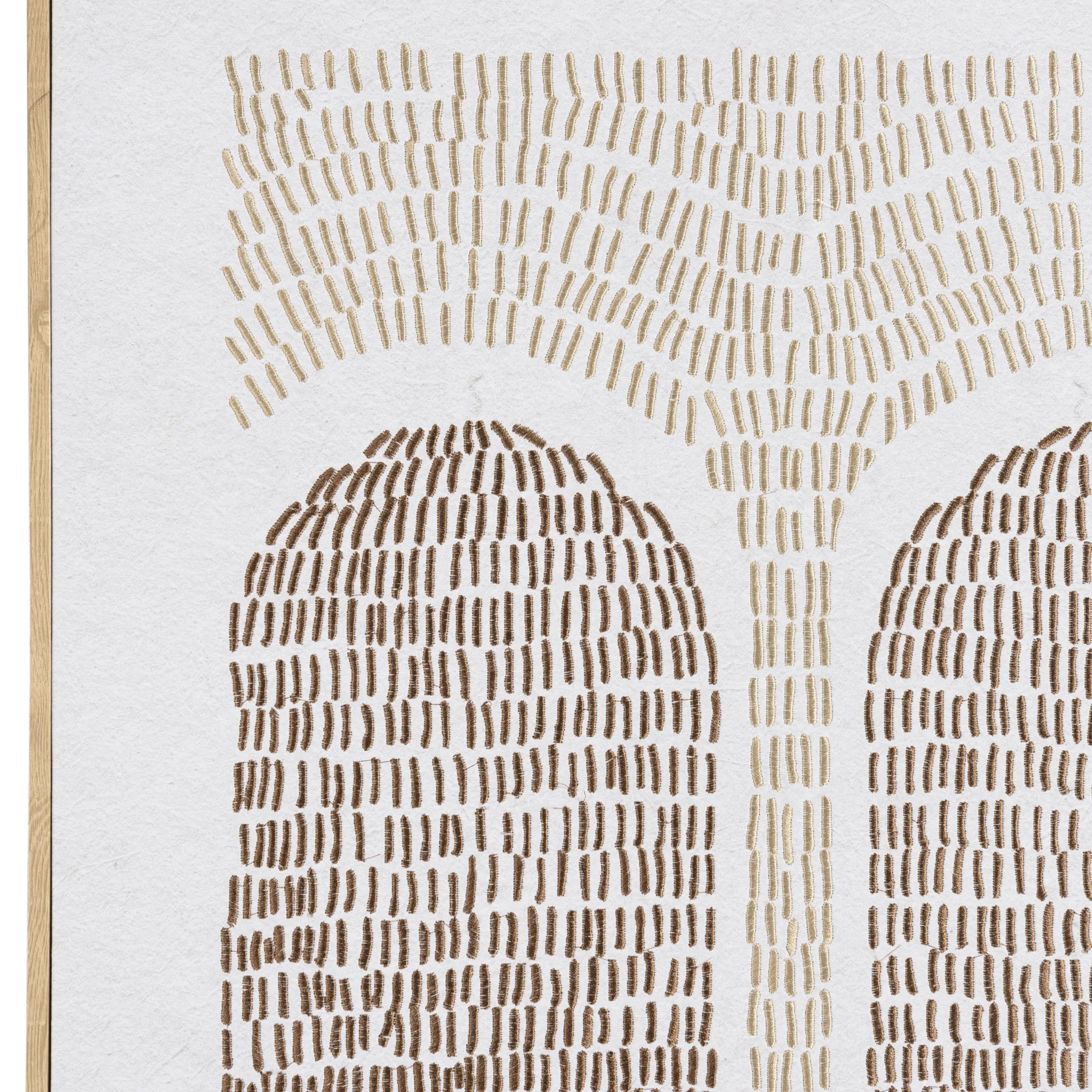 Tableau décor arches broderie coton 63 x 93 cm