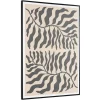 Tableau décor 2 feuilles gris/noir papier japonais 63 x 93 cm