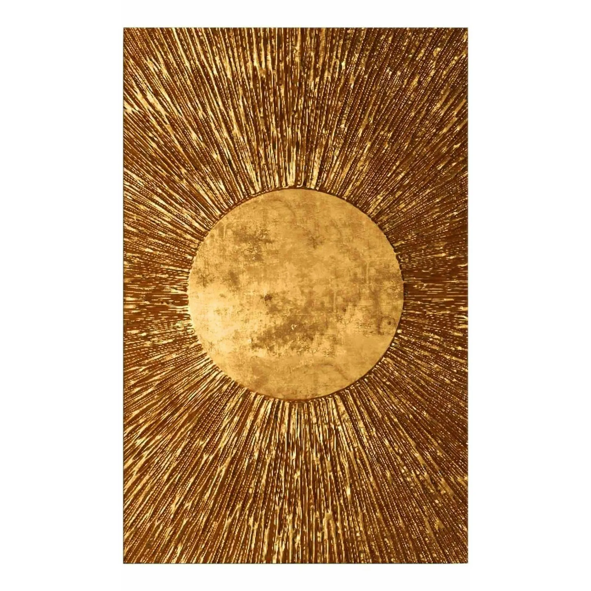 Tableau doré motif soleil – sur toile