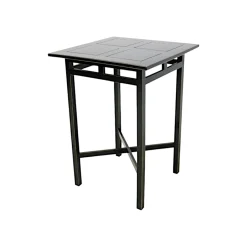 Table bar hévéa 80x80x110cm MAORI