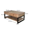 Table basse avec rangement en bois recyclé AUCKLAND