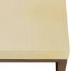 Table basse carrée 120 cm métal et béton beige BRASILIA