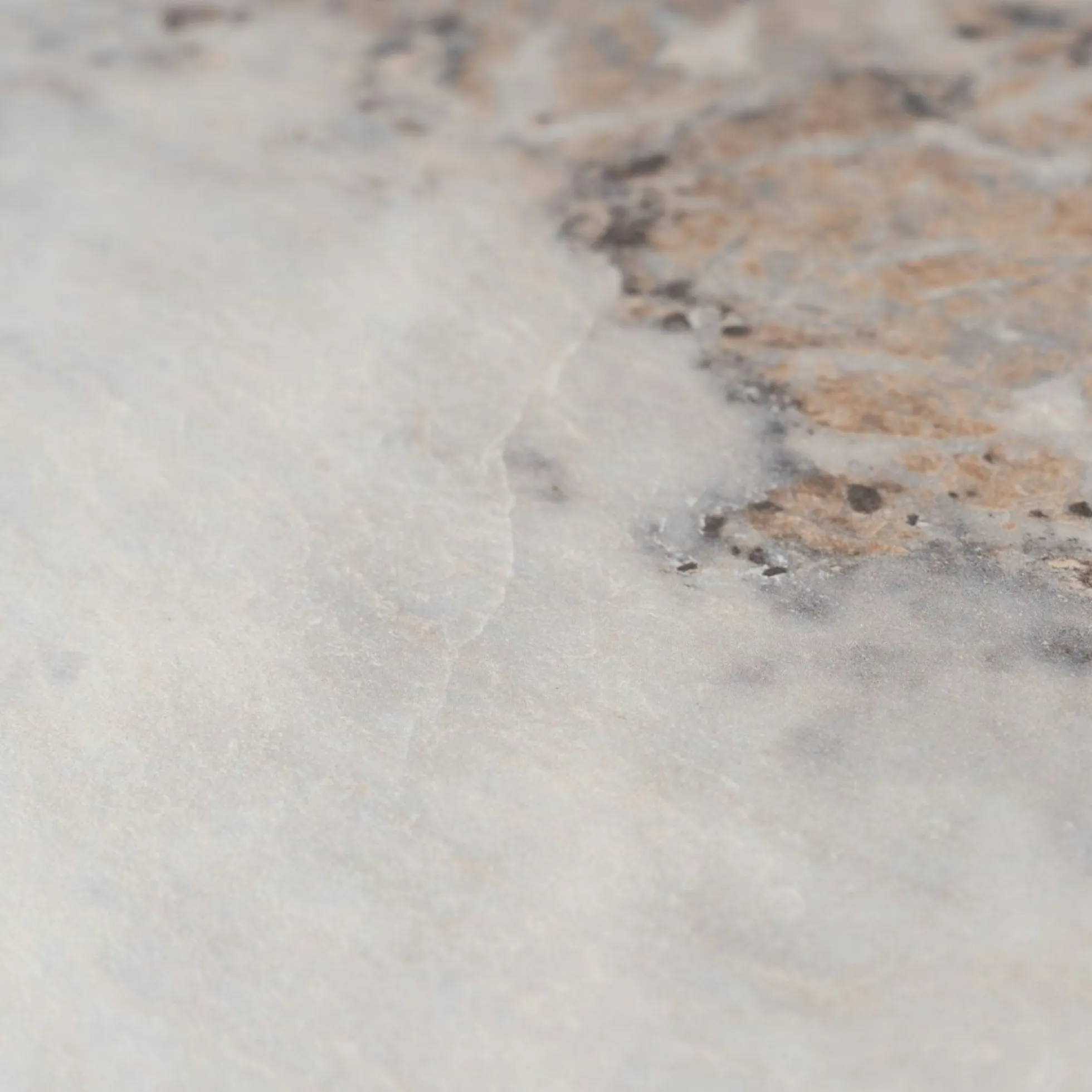 Table basse carrée design effet marbre blanc MARFA