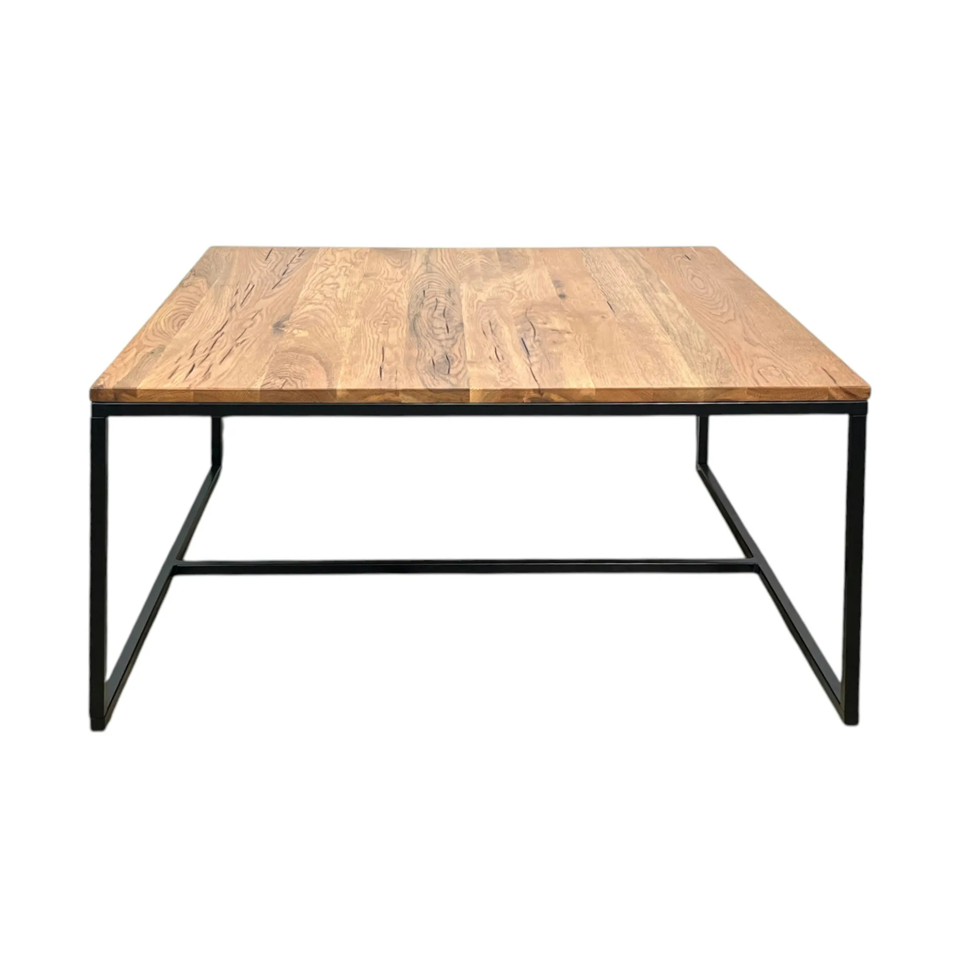 Table basse carrée en chêne massif huilé 100 X 100 PALERME