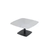 Table basse carrée relevable céramique grise 90 cm LUGANO