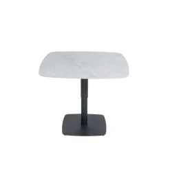 Table basse carrée relevable céramique grise 90 cm LUGANO