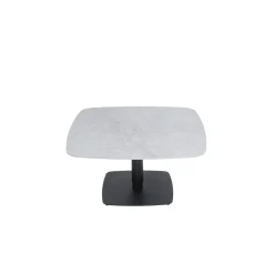 Table basse carrée relevable céramique grise 90 cm LUGANO
