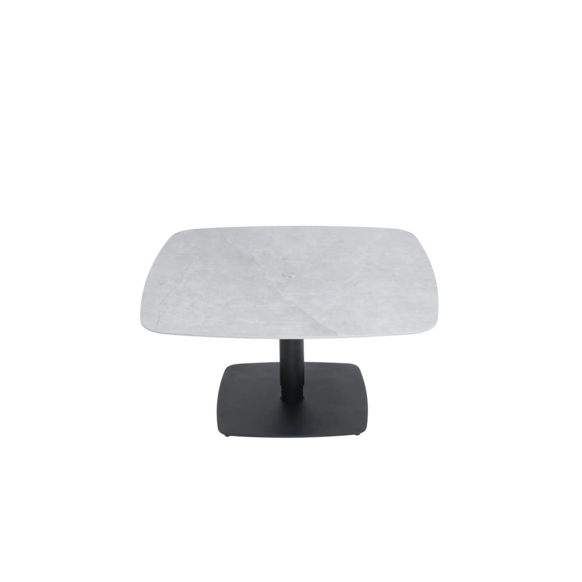 Table basse carrée relevable céramique grise 90 cm LUGANO