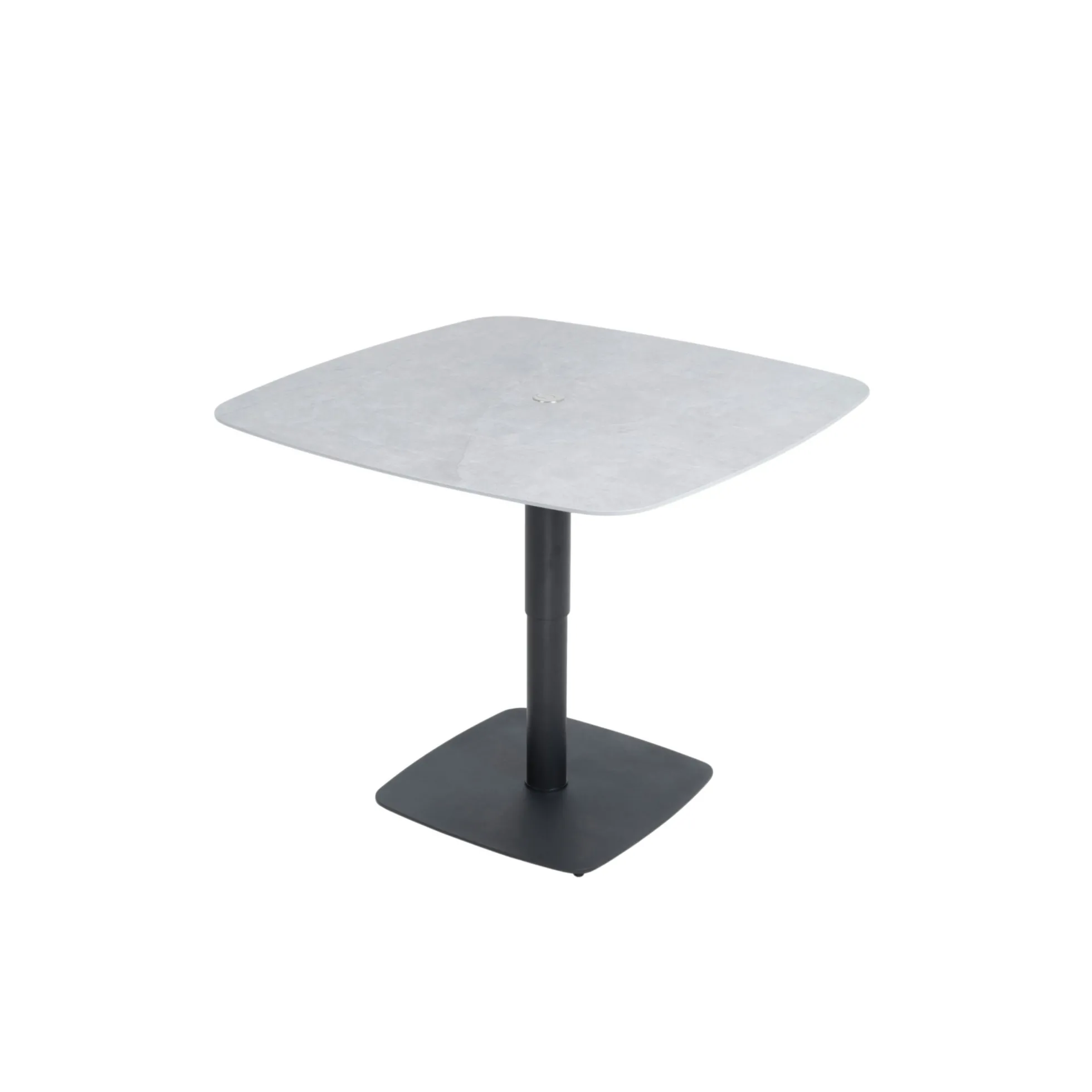 Table basse carrée relevable céramique grise 90 cm LUGANO