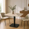 Table basse carrée relevable céramique effet chêne LUGANO