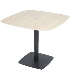 Table basse carrée relevable céramique effet chêne LUGANO