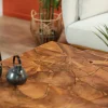 Table basse carrée teck massif recyclé D100 cm BALTIMORE