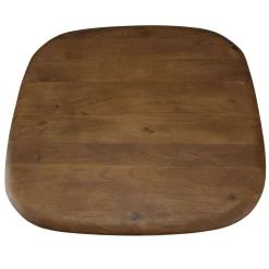 Table basse 70 cm en manguier pied ivoire TOSCA