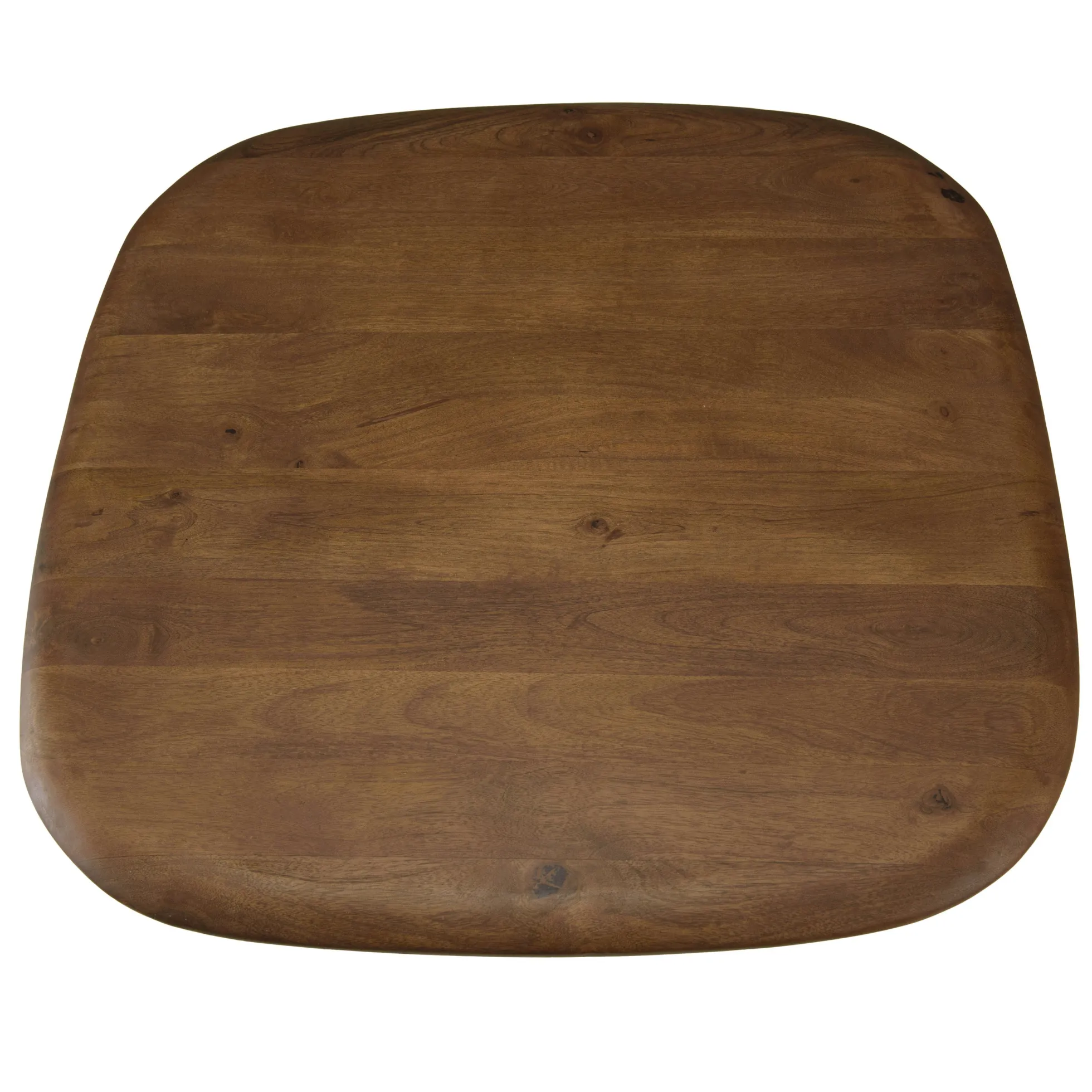 Table basse 70 cm en manguier pied ivoire TOSCA