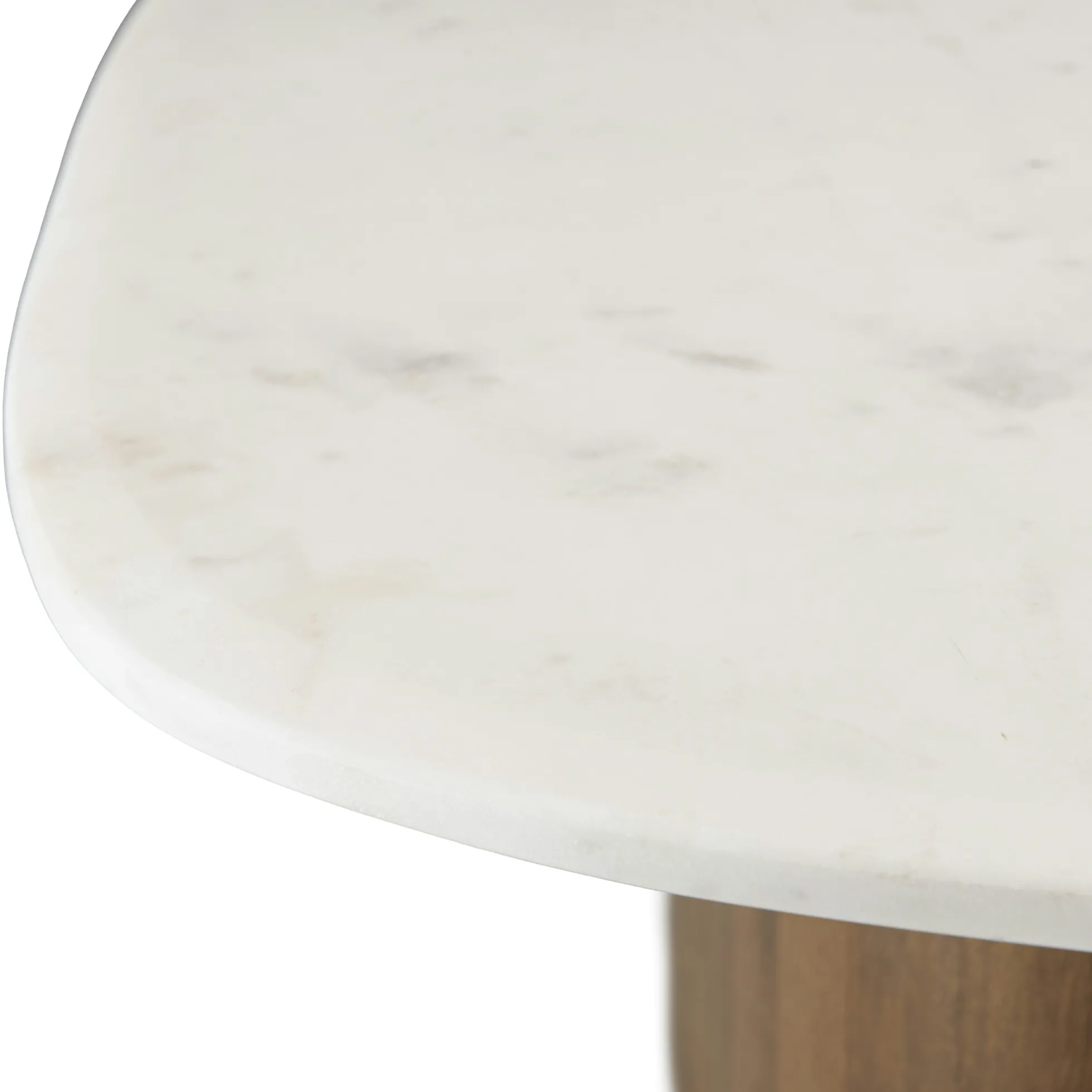 Table basse 80 cm plateau marbre blanc de Banswara TOSCA