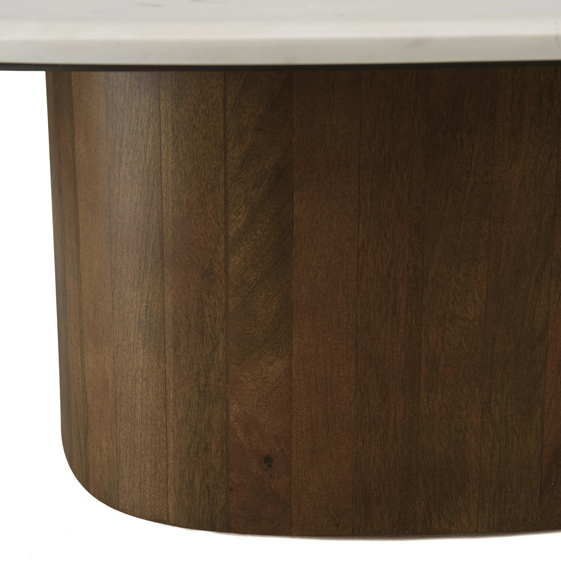 Table basse 80 cm plateau marbre blanc de Banswara TOSCA