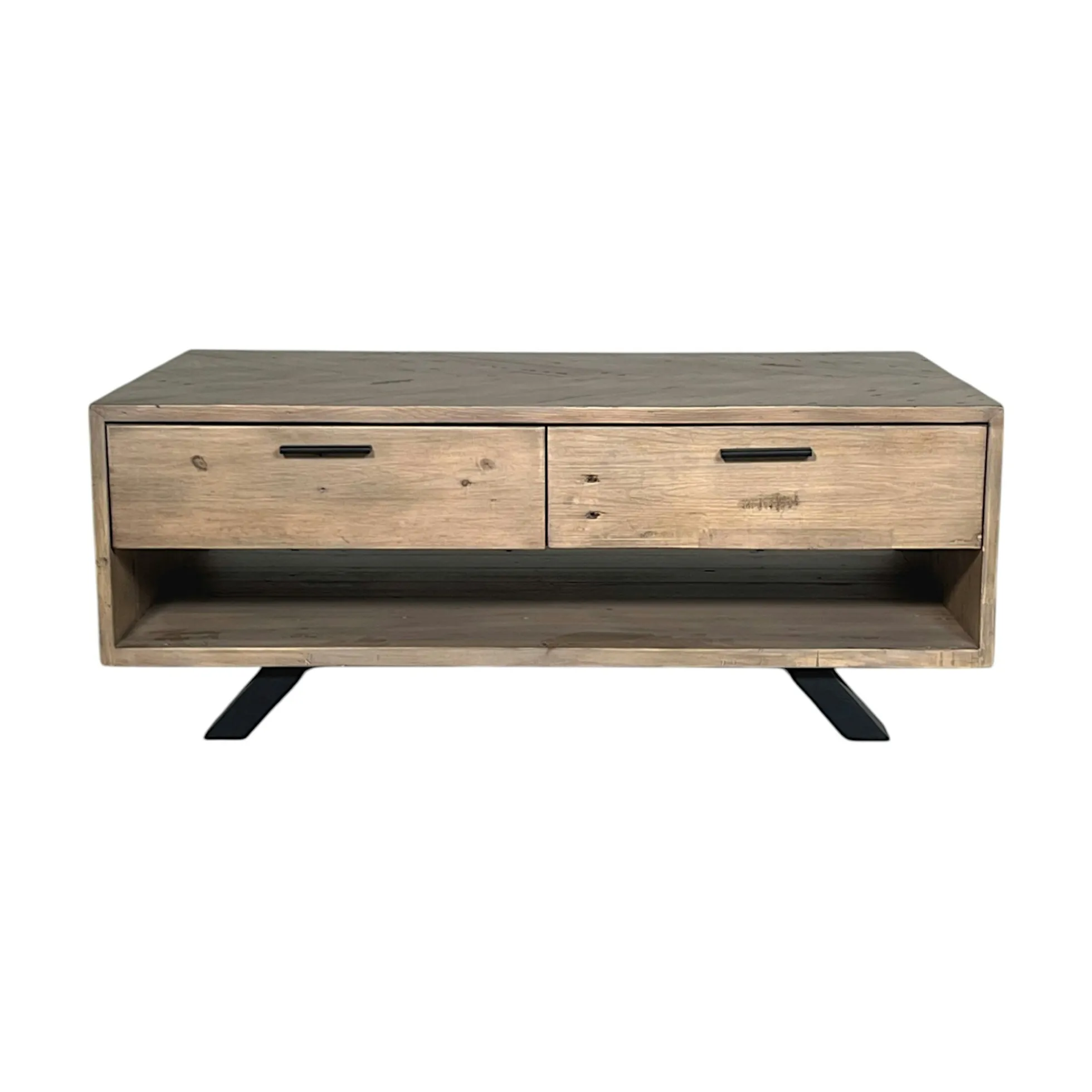 Table basse contemporaine bois recyclé VITTORIA