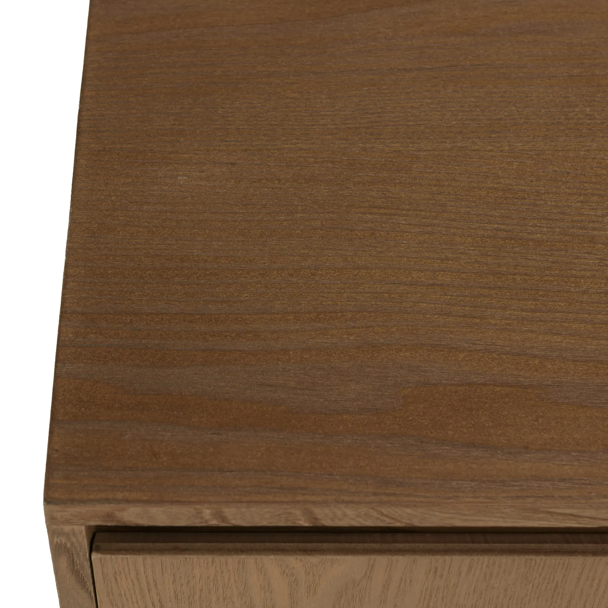 Table basse couleur naturelle 2 tiroirs motif arrondi 2 niches CORIA