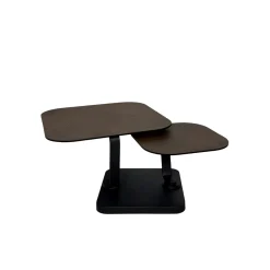 Table basse céramique bronze plateaux déployants LOMBARDIE