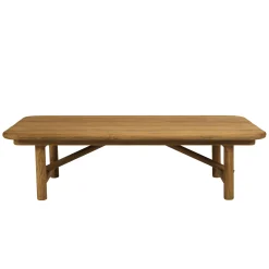 Table basse de jardin 130 cm en teck recyclé ORIA