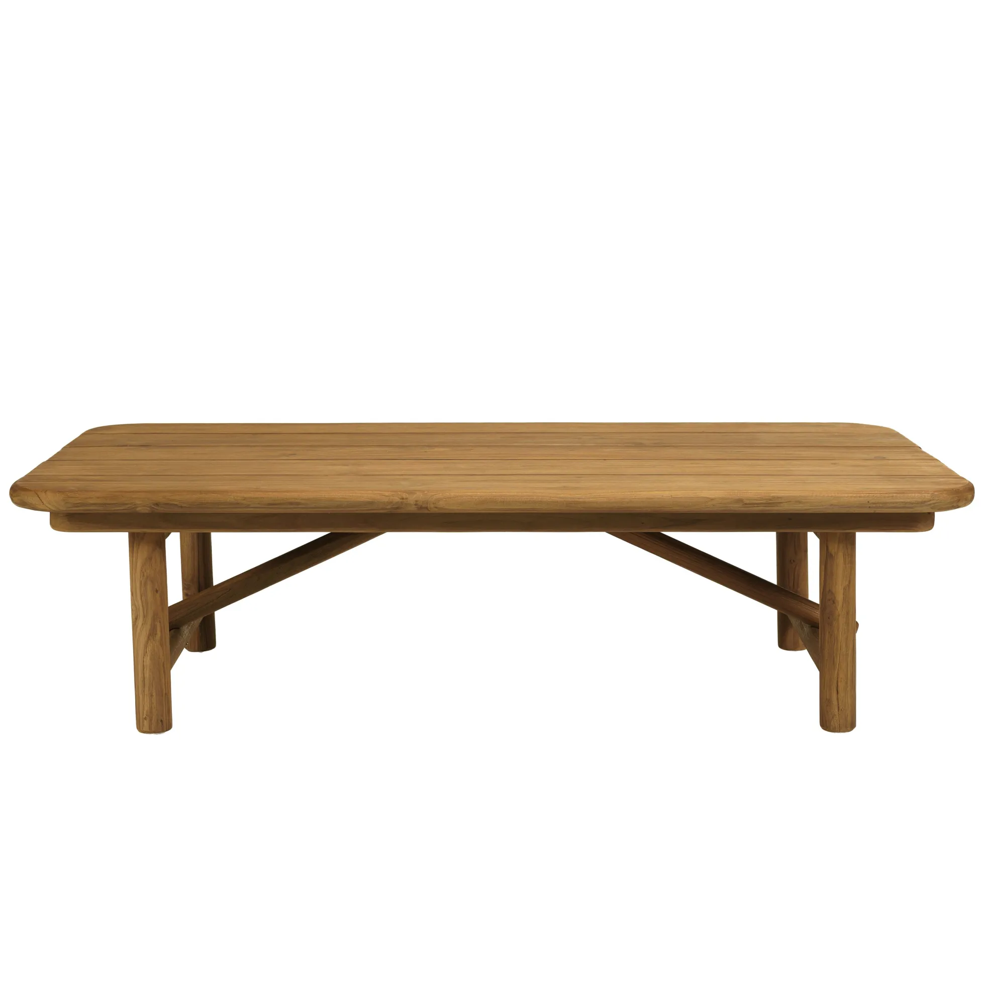 Table basse de jardin 130 cm en teck recyclé ORIA