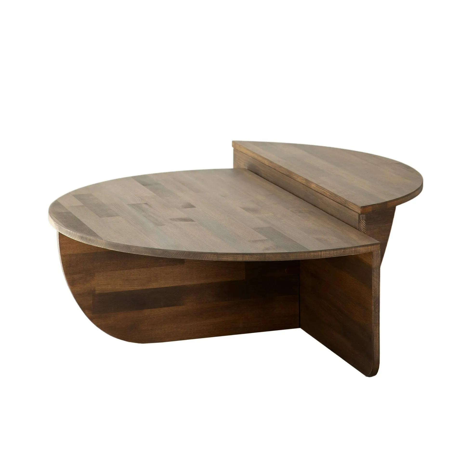 Table basse design en bois brun - 2 modules SITIA