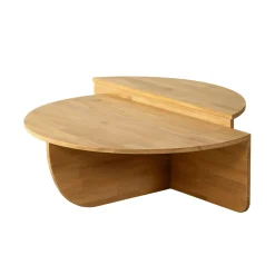 Table basse design en bois clair - 2 modules SITIA