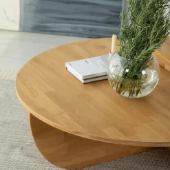 Table basse design en bois clair - 2 modules SITIA