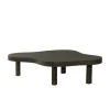 Table basse design organique en chêne brun LOREN