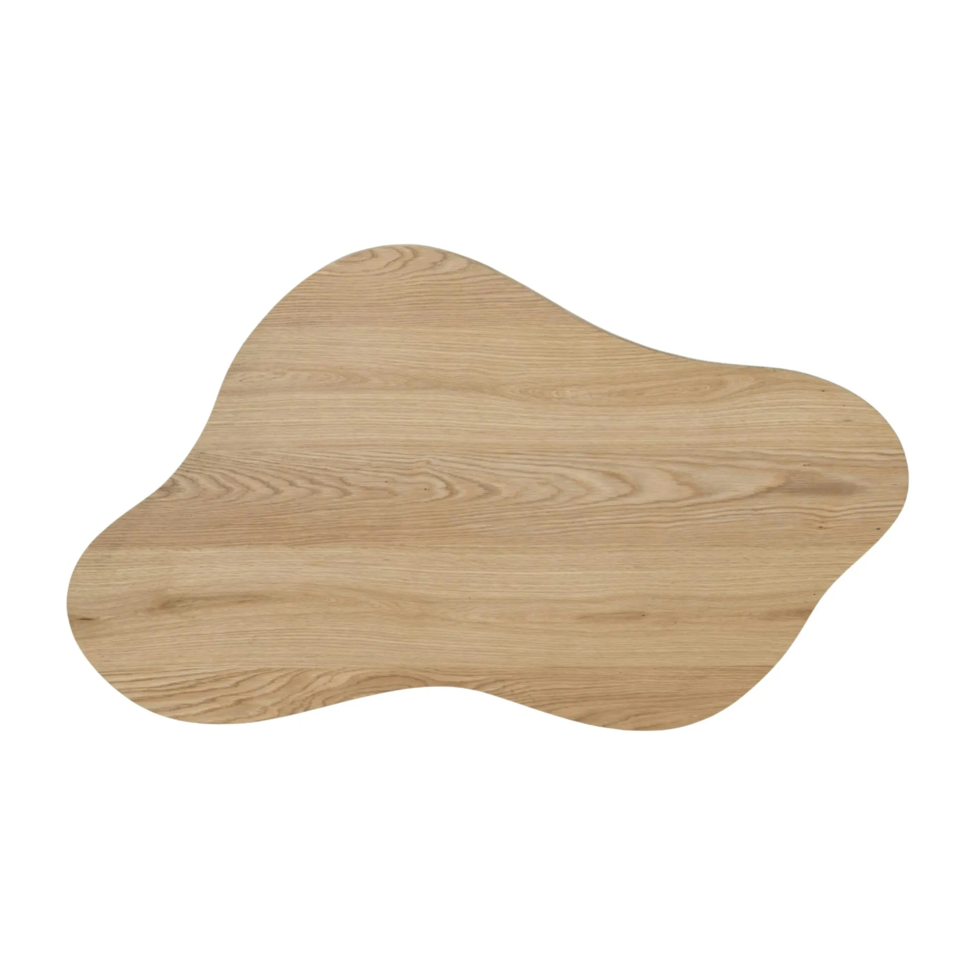 Table basse design organique en chêne clair LOREN