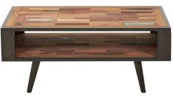 Table basse double plateau bois recyclé DRAKKAR