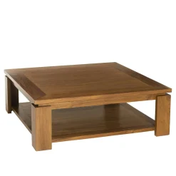 Table basse double plateau 90x90cm BISHO
