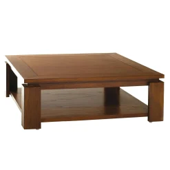 Table basse double plateau 90x90cm LOLA