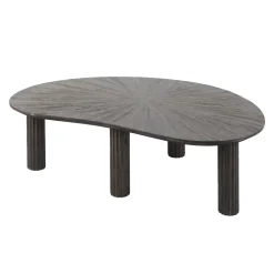 Table basse en bois de teck forme haricot YOGY