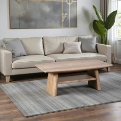 Table basse en bois recyclé FSC NELSON