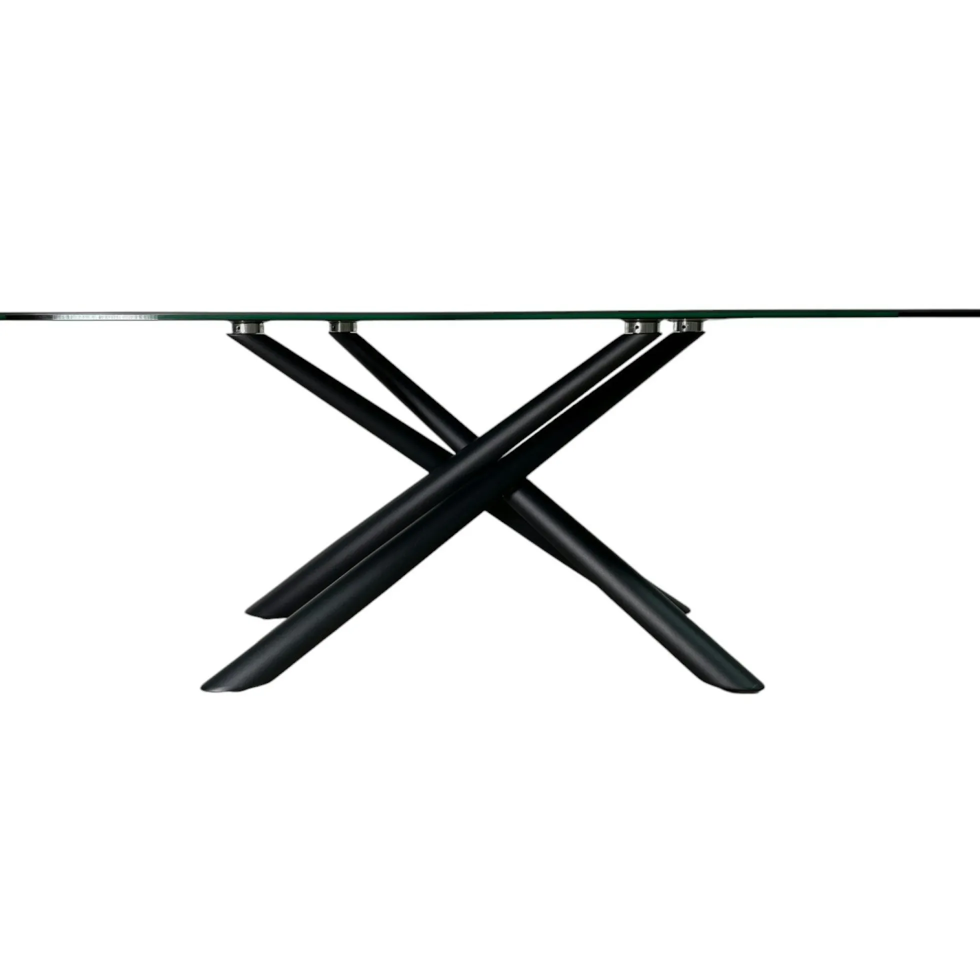 Table basse en céramique anthracite bords ronds LOMBARDIE