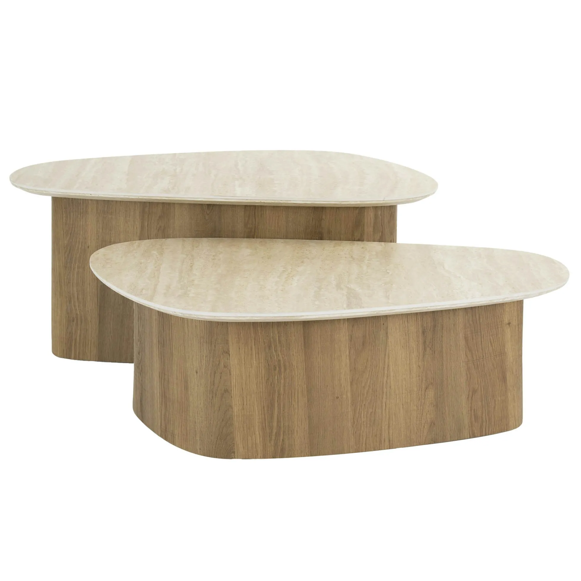 Table basse en céramique forme organique (lot de 2) ASCOLI