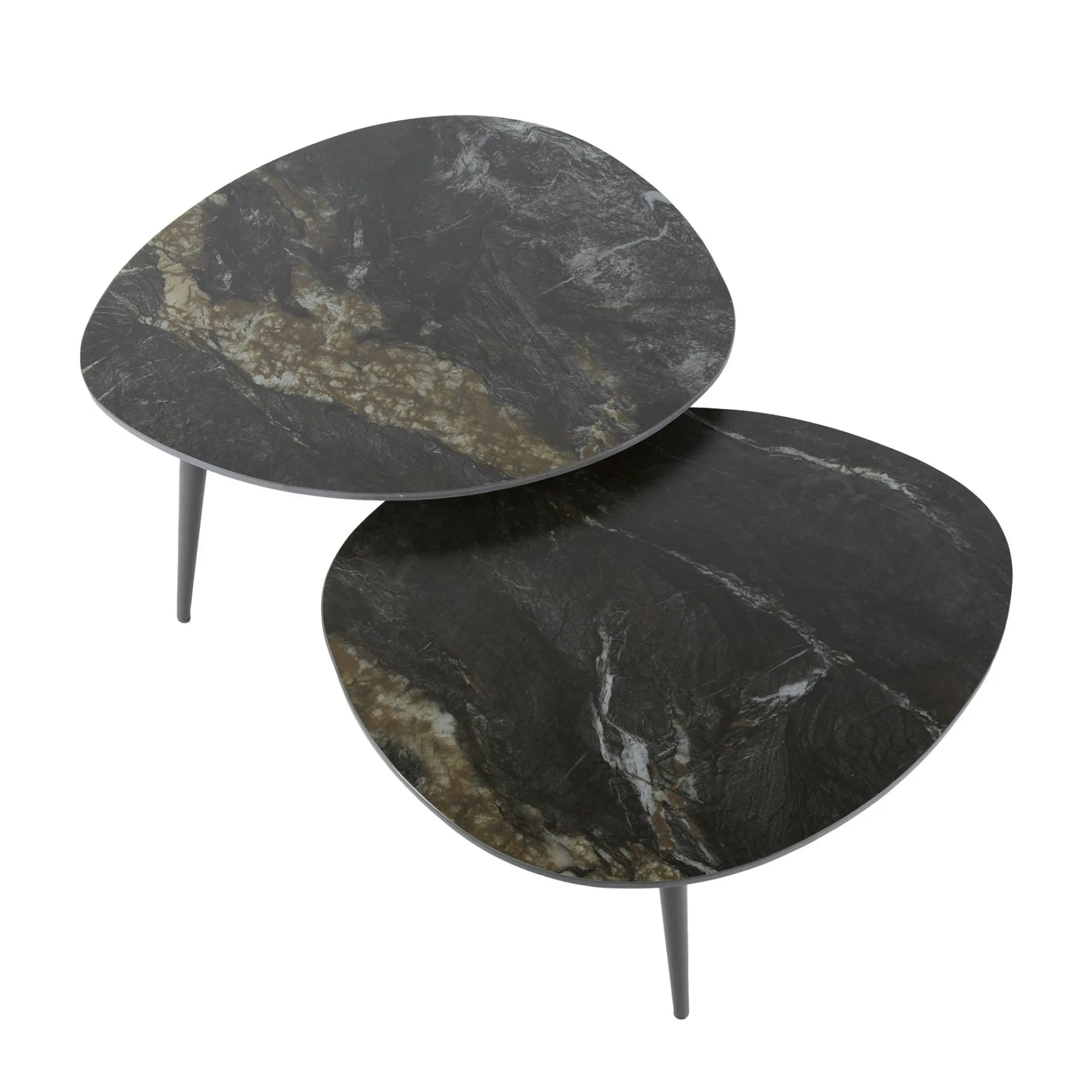 Table basse en céramique forme organique (lot de 2) GALWAY