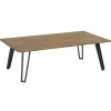 Table basse en teck pieds épingle BOMBAY