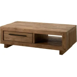 Table basse en teck recyclé naturel KERALA