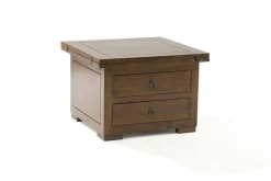 Table basse extensible hévéa 60/120cm MAORI