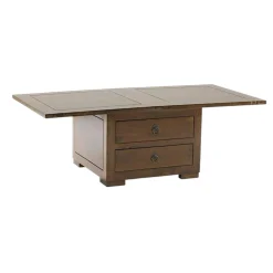 Table basse extensible hévéa 60/120cm MAORI
