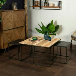 Table basse gigogne carrée DUMAI