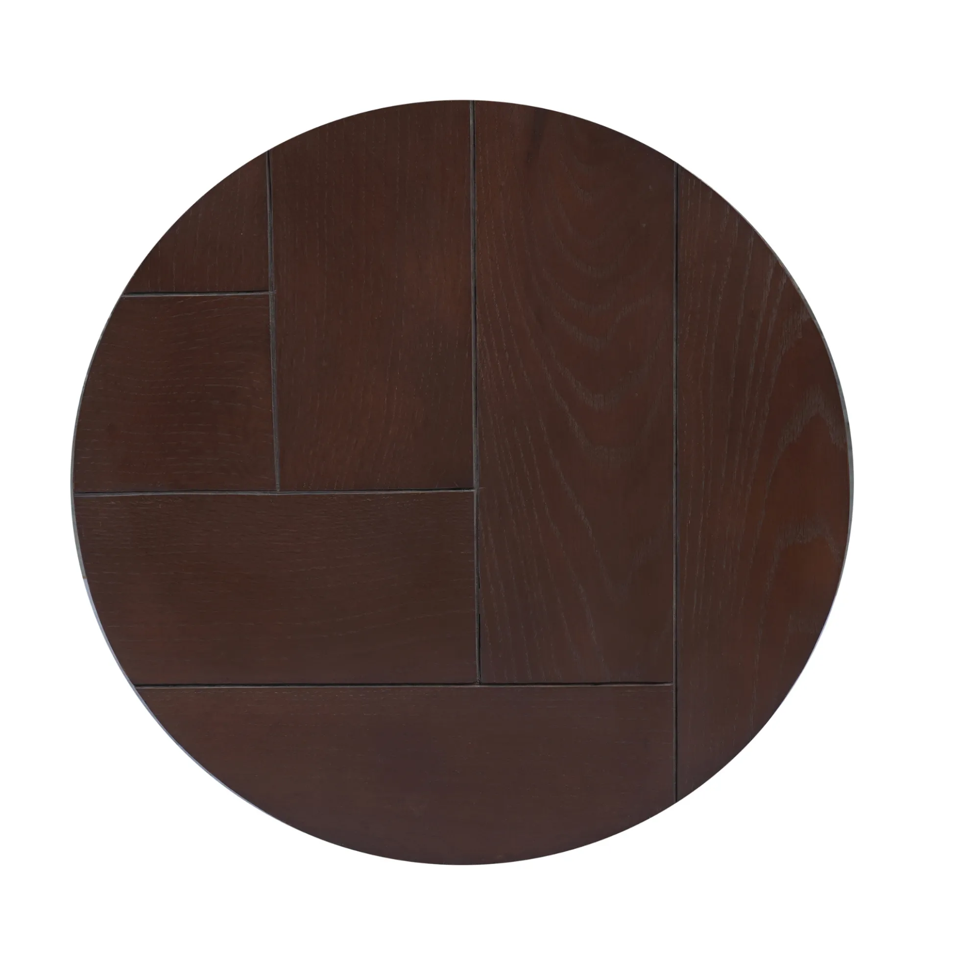 Table basse gigogne décor parquet foncé (lot de 2) LEXTON