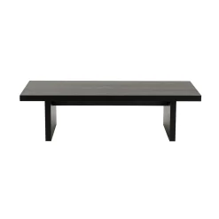 Table basse gigogne design – effet bois noir (3 pièces) MARFA