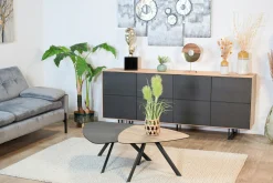 Table basse gigogne en céramique forme design (lot de 2 pièces) LOMBARDIE